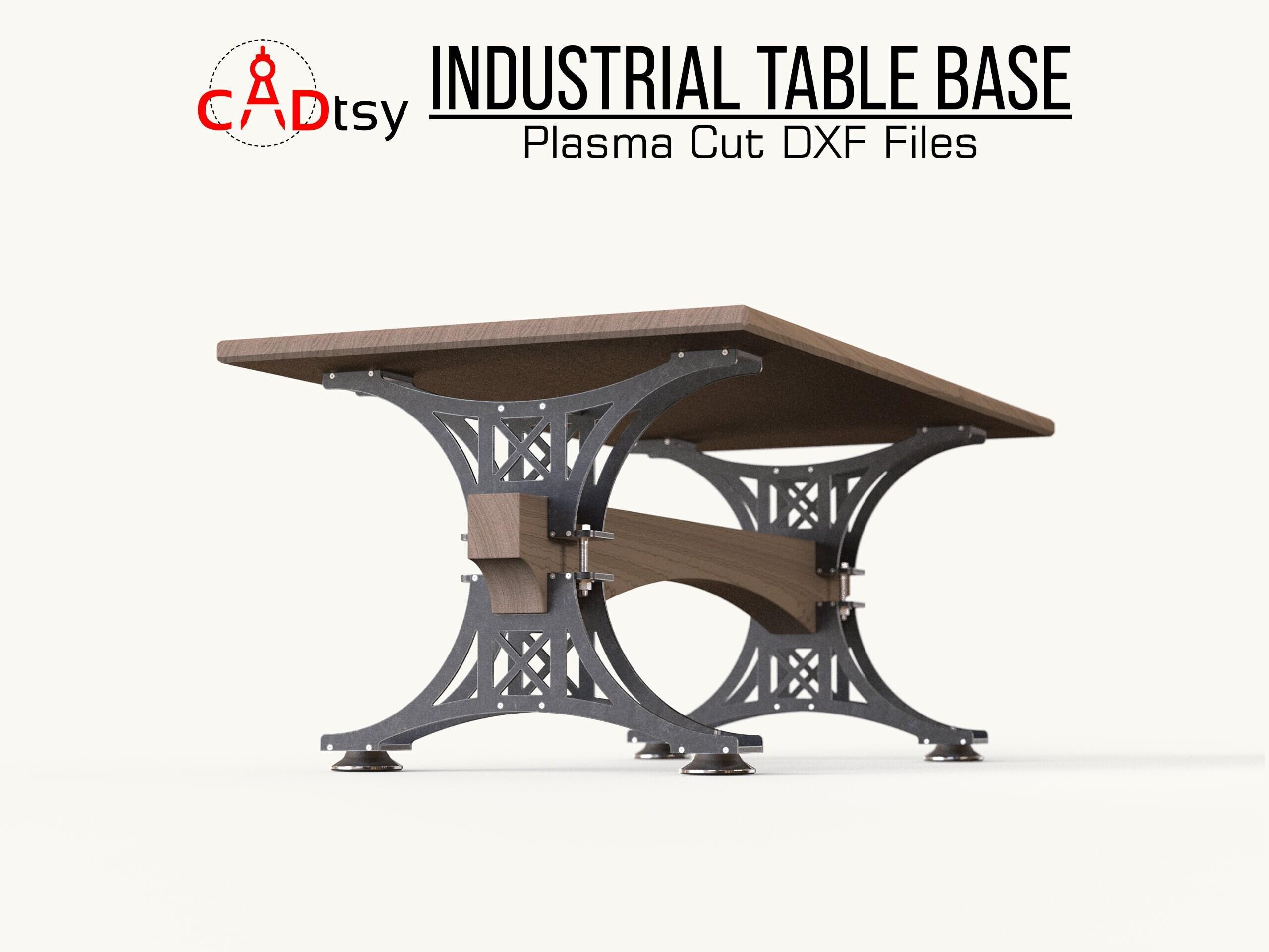 Industrial Table Base Files for Plasma Cutting • Metal Table Legs Plans ...