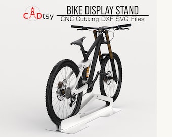 Fichiers DXF pour porte-vélos en métal pour découpe plasma Présentoir  pour vélo au sol