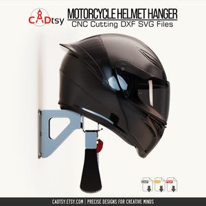 Archivos DXF para Plasma de soporte para casco de motocicleta. Colgador para casco.