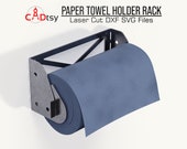 Paper Towel Rack Holder DXF Files for Plasma • Workshop Towel Dispenser • Tool Organizer