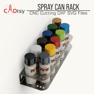 Spray Can Rack DXF Files for Plasma Cutting. Metal Workshop Organizer ...
