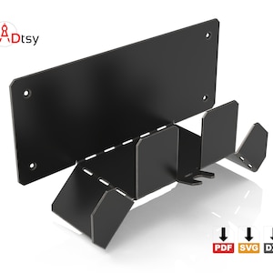 Close-up rendering of precut bending slots on a sheet metal hose bracket, designed for easy fabrication without complex press brake machinery.