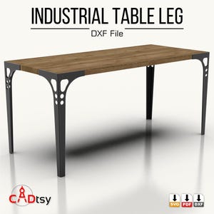 File di progettazione gambe tavolo DXF cnc plasma. Piani gambe tavolo cnc. File di progettazione gambe scrivania. File DXF tavolo industriale. Piani DXF tavolo da pranzo in metallo