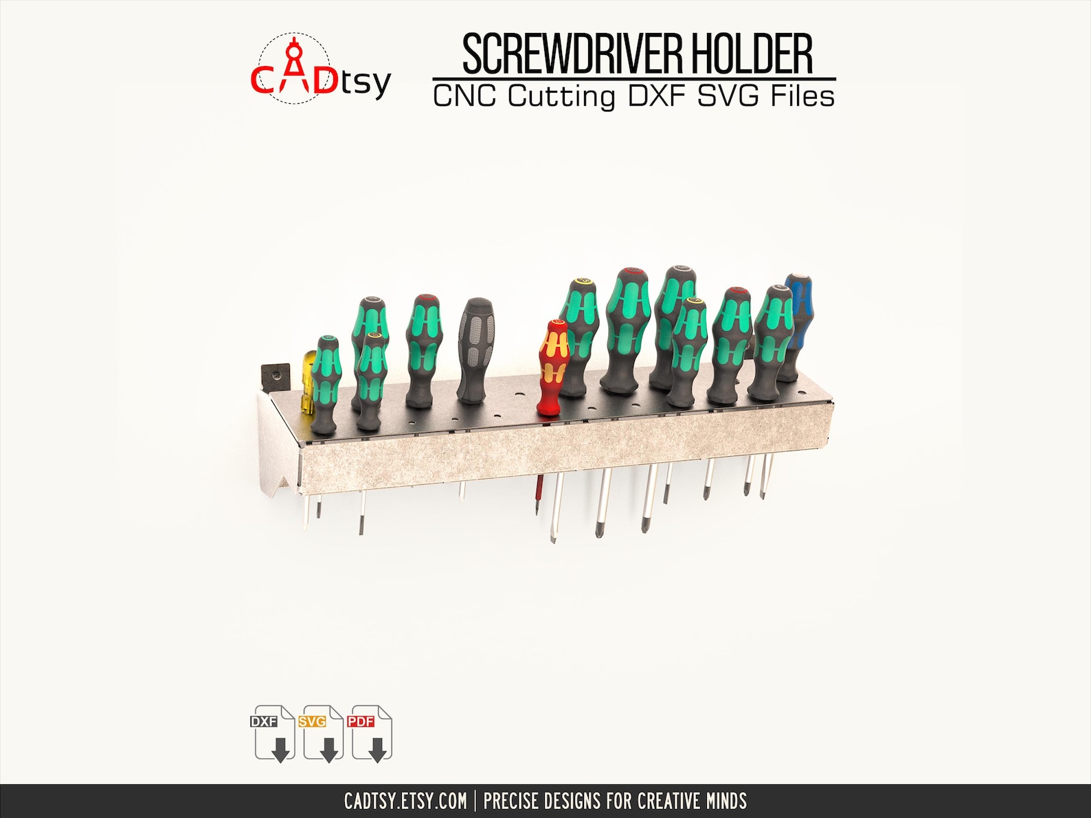 Screwdriver Rack DXF Files for CNC Plasma • Tool Storage Design - Etsy