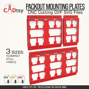 Milwaukee Packout Plate Plasma DXF Cut File. Milwaukee Mount DXF Packout Wall Mount. Utility Mount cnc Plasma Cutting Plans. Tool Organizer