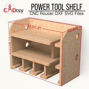 Cordless Tool Organizer DXF for CNC Router • Storage Shelf SVG - Etsy