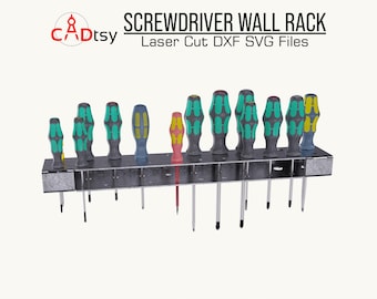 Screwdriver Holder DXF Files for Plasma CNC • Tool Organizer