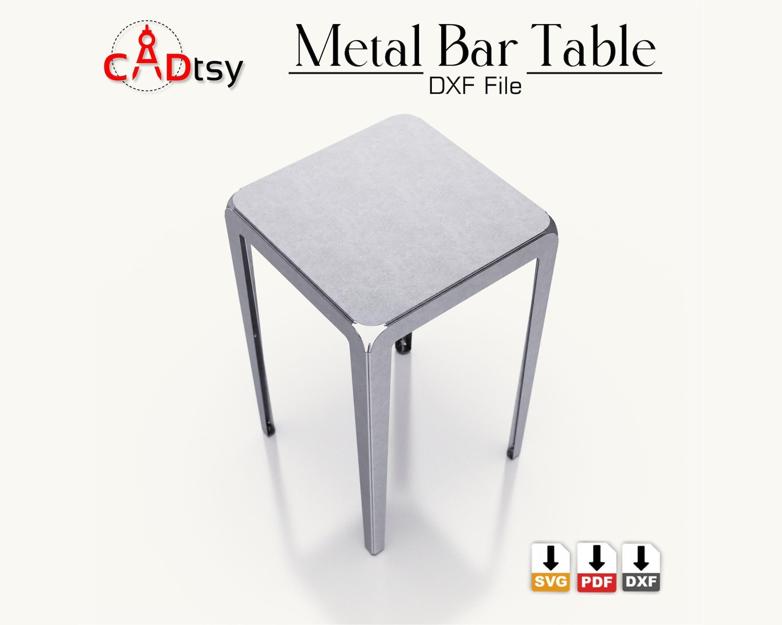 Bar Table DXF Files for Plasma Cutting. Sheet Metal Table Plans - Etsy