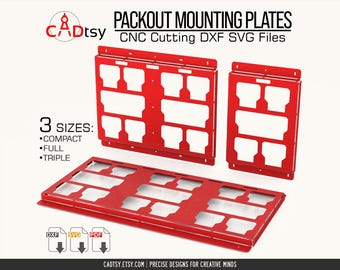 Milwaukee Packout Plate Plasma DXF Cut File. Milwaukee Mount DXF Packout Wall Mount. Utility Mount cnc Plasma Cutting Plans. Tool Organizer