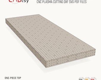 Welding Table DXF Files for Plasma Cutting, 120 x 48 x 6 Inch