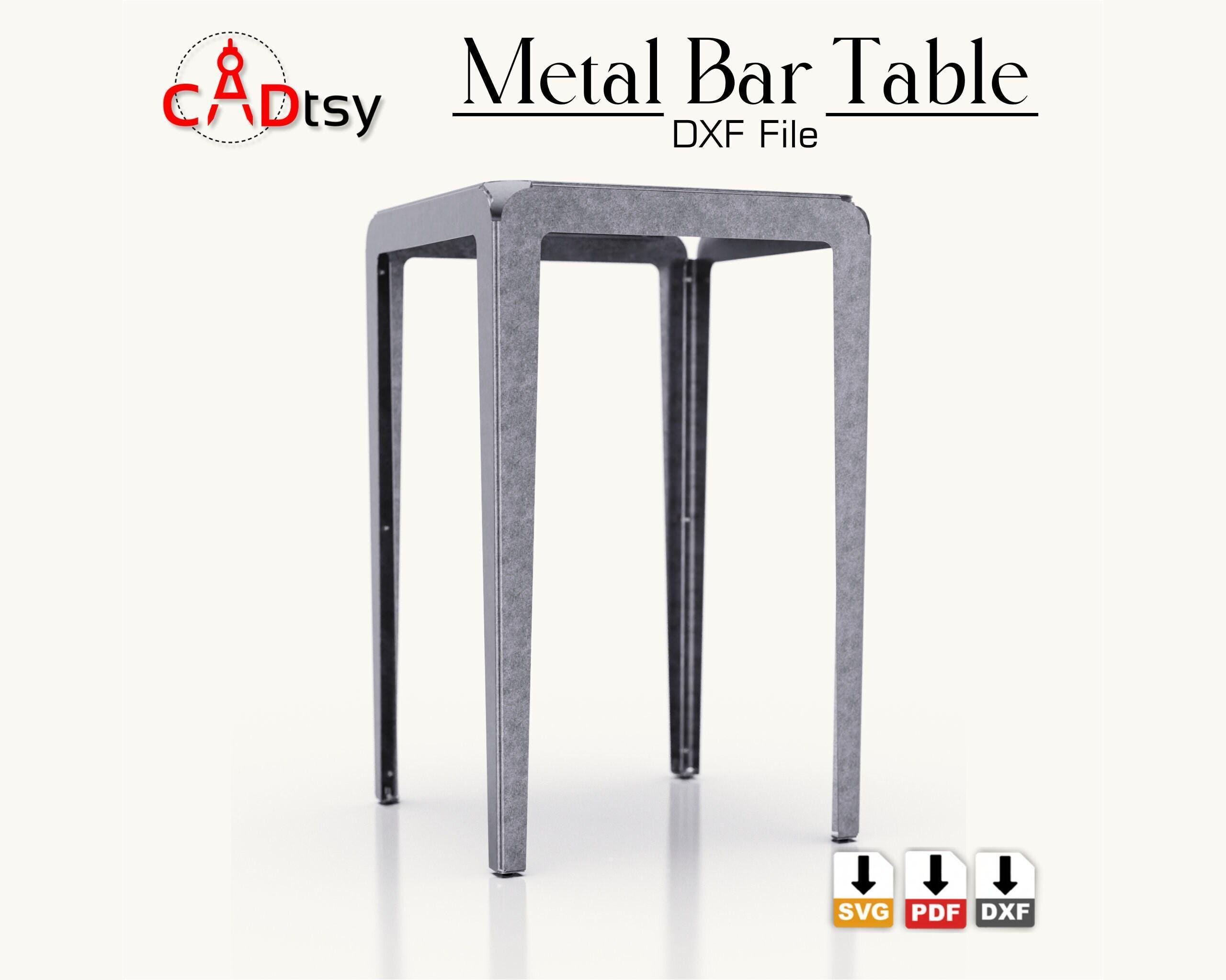 Bar Table DXF Files for Plasma Cutting. Sheet Metal Table Plans - Etsy