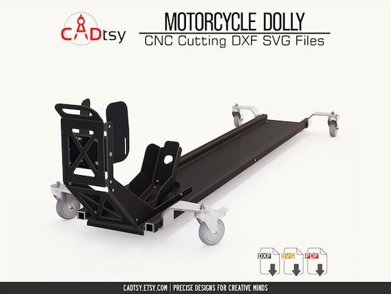 Motorcycle Dolly DXF Files for Plasma Cutting • Motorbike Mover Stand