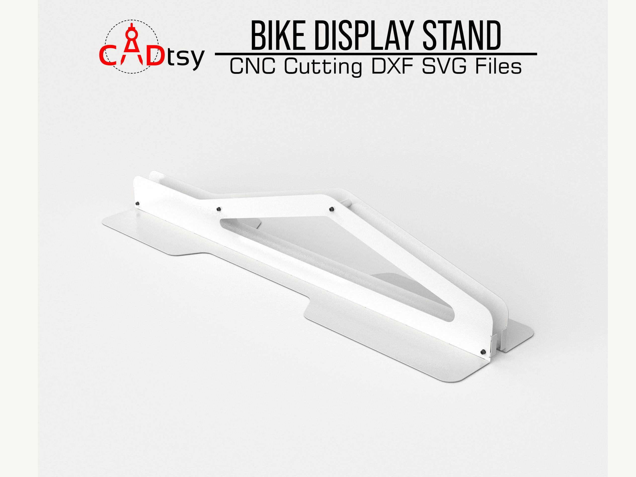 Cni Rack Metal Floor Bike Stand DXF Files, Plasma Cut Bike Display Rack - Etsy