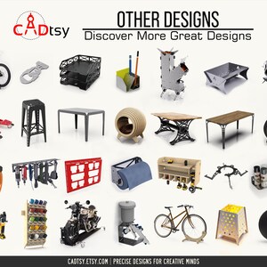 A collage picture featuring other CADtsy designs for plasma, laser, and CNC router cutting that may interest buyers.
