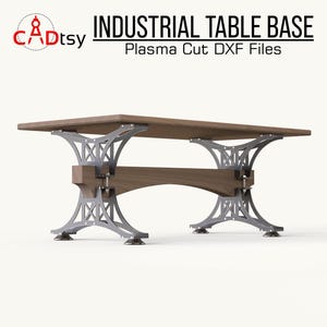 Metall Tischbeine DXF-Dateien für das Laserschneiden • Industrielle Tischbasis SVG CNC-Pläne