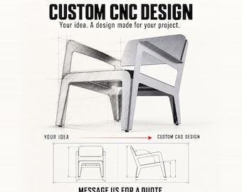 Custom CNC Design Service, DXF SVG Cut Files and Fabrication Drawings