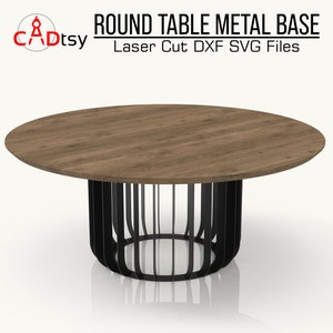 Metal Table Base CNC Plasma Cutting DXF File: Steel Fabrication Plans (D700)