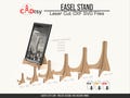 Easel Stand Laser Cut SVG 6 Sizes. Art Plate Photo Display Wedding Sign Stand Glowforge Laser Cut File product logo