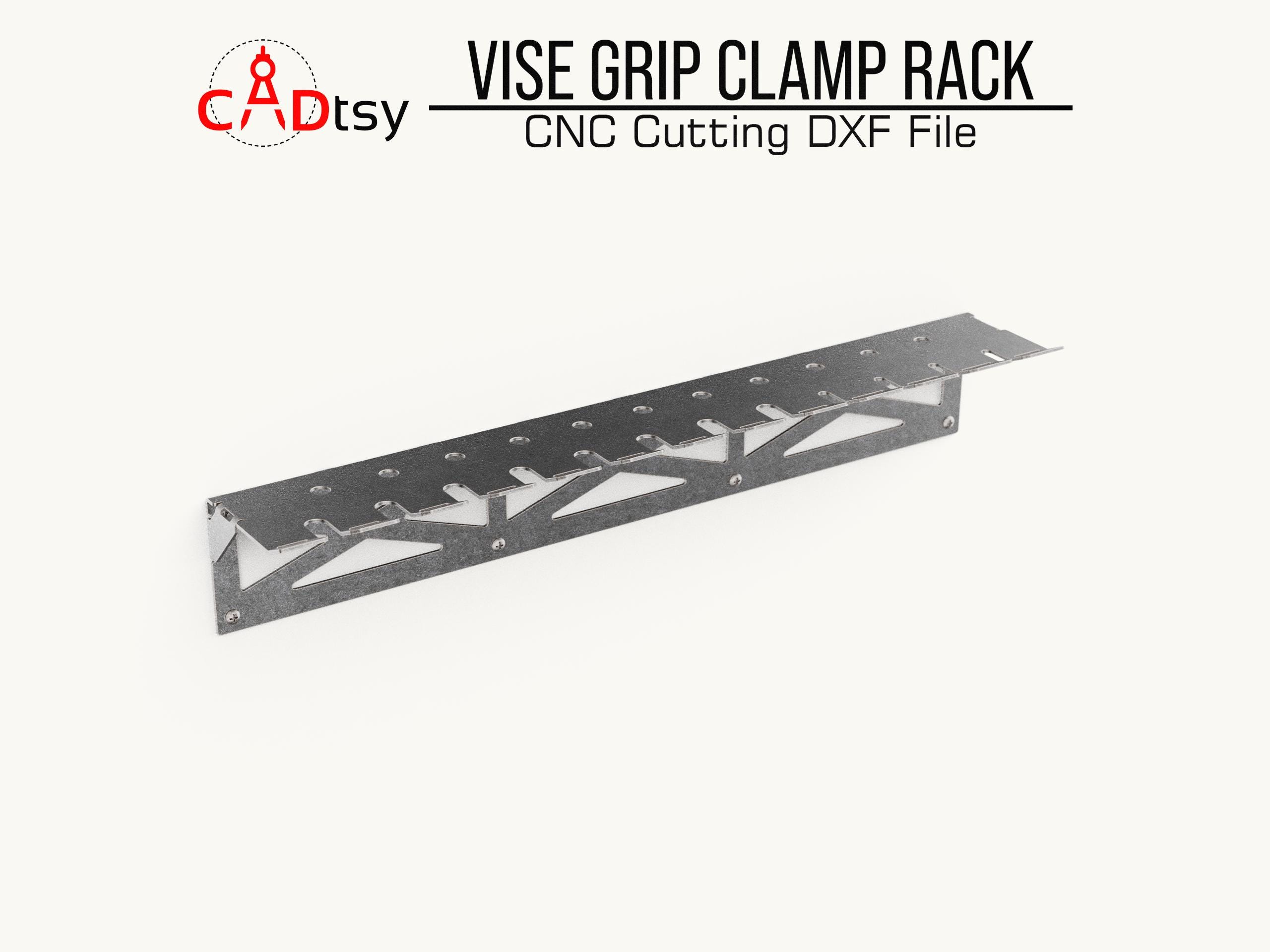 Vise Grip Rack, Clamp Holder DXF Files for Plasma Cutting, Workshop ...