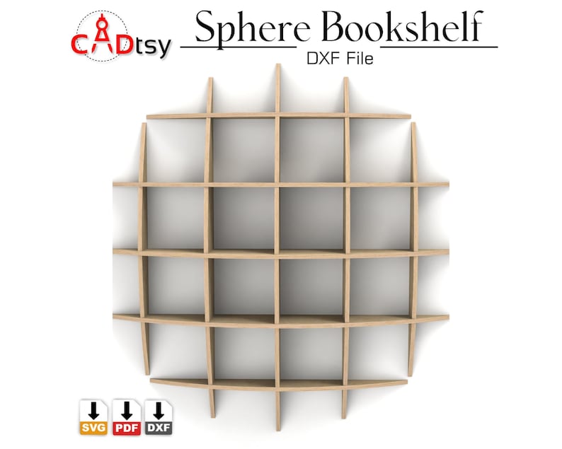 Bookshelf DXF CNC Router Files • Parametric Shelves SVG Files - Etsy