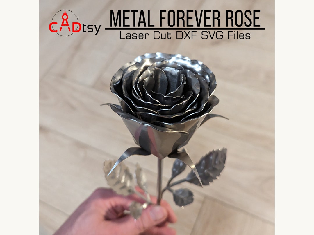 Metal Rose DXF DIY Rose Instant Download CNC Dxf File for Plasma Metal Rose DXF DIY Rose Instant Download CNC Dxf File for Plasma