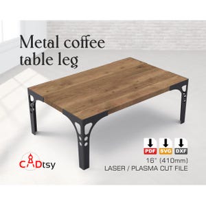 File di taglio al plasma DXF per gambe di tavolini da caffè. Design DXF per tavoli industriali per taglio al plasma/laser CNC. Piani di taglio CNC per gambe in acciaio per tavolini da caffè