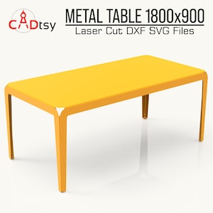 Metall Tisch cnc Plasmen DXF Dateien. Garten-Terrassenmöbel-Pläne. Cnc Schnittmuster Dateien. Blechbiege-Zeichnungen