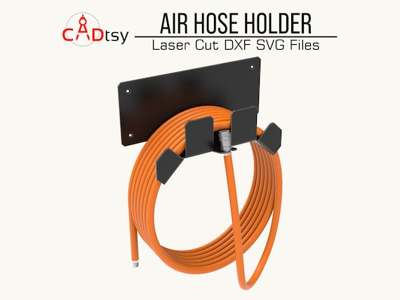 DXF Files for Plasma Cutting Air Cord Holder Wall Mount Garage Organizer Rack