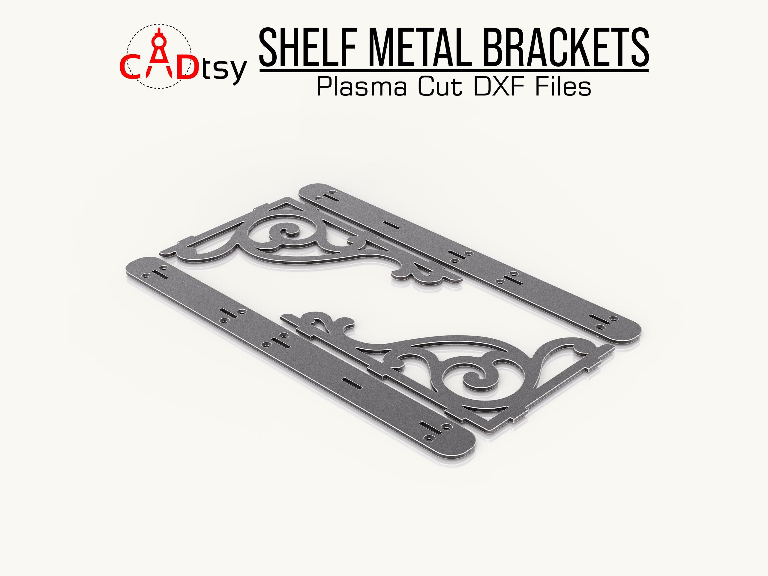 Shelf Bracket DXF File: CNC Plasma Cut Design (1/8