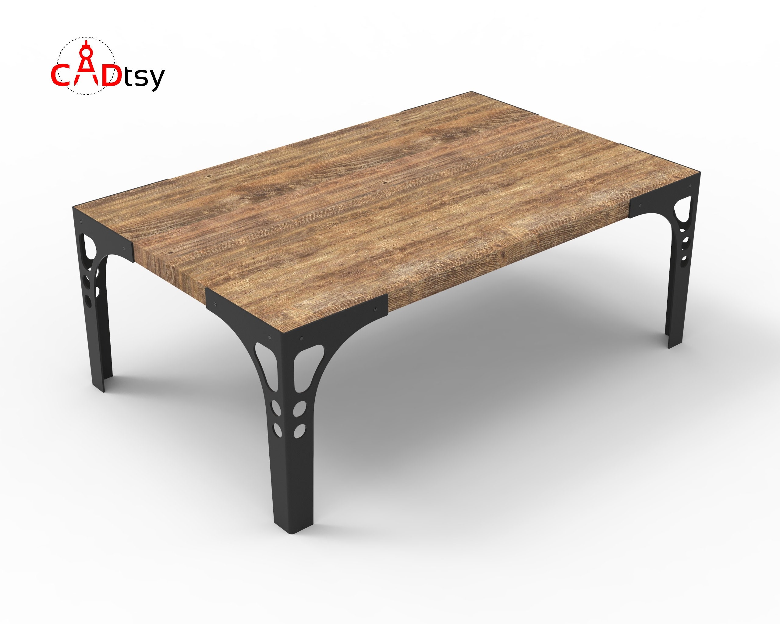 Metal Coffee Table Leg DXF File for CNC Laser Plasma Cutting Etsy