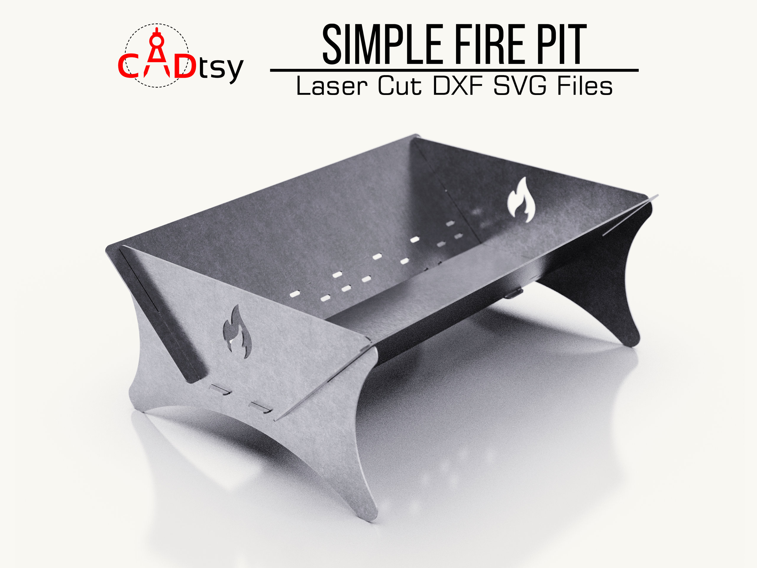 Portable Fire Pit DXF File CNC Laser Plasma Cutting, Outdoor Grill, Camping  Stove, BBQ Vector Plans -  Canada