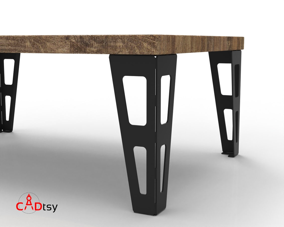 Metal Coffee Table Leg DXF File for CNC Laser / Plasma Cut Etsy