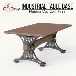 Industrial Table Base Plans: CNC Plasma Cut DXF Files