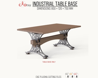Industrial Table Base DXF Files for CNC Plasma Cutting, 6mm 12mm Plans