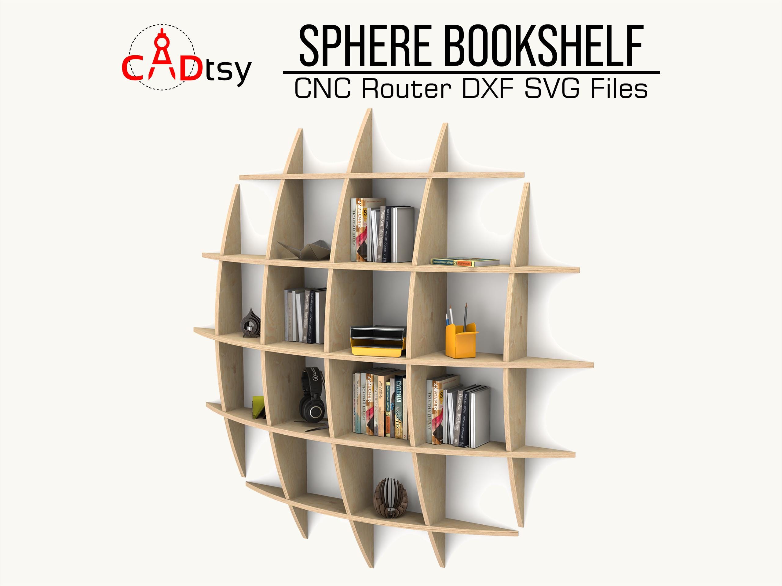 Bookshelf DXF CNC Router Files • Parametric Shelves SVG Files - Etsy
