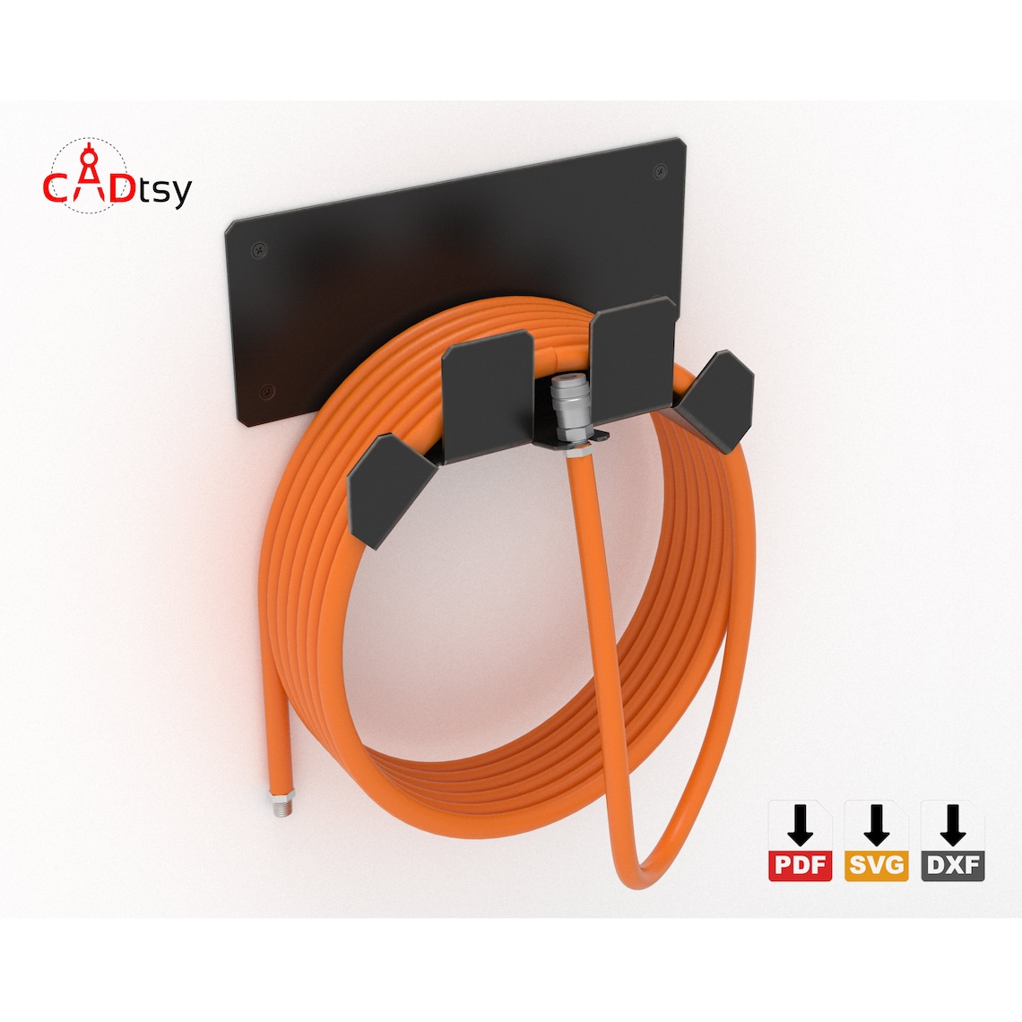 Air Hose Holder DXF File Metal Air Hose Mount Vector CNC Etsy