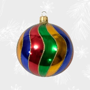Kugel, Weihnachtsschmuck, Sammelkugel, mundgeblasene Glasornamente, Weihnachtsbaumschmuck, handgefertigt, Heimdekoration