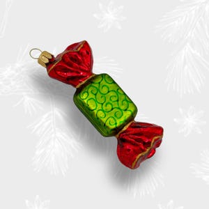 Sweet Candy Christmas Ornament, Collectible Bauble, Blown Glass Ornaments, Christmas Tree Ornament Decorations, Handmade in Poland