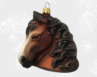 WhatSign Ornamento Natale A Forma Di Cavallo Con Cristalli | Decorazione In Metallo Per Albero, Regalo Per Amanti Cavalli - 4