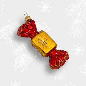 Sweet Candy Christmas Ornament, Collectible Bauble, Blown Glass Ornaments, Christmas Tree Ornament Decorations, Handmade in Poland