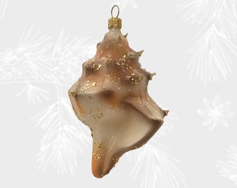 手作りガラスシェル - 手作り、ガラスクリスマスオーナメント