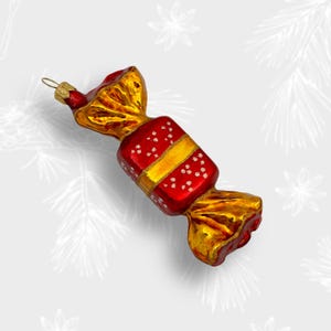 Sweet Candy Christmas Ornament, Collectible Bauble, Blown Glass Ornaments, Christmas Tree Ornament Decorations, Handmade in Poland