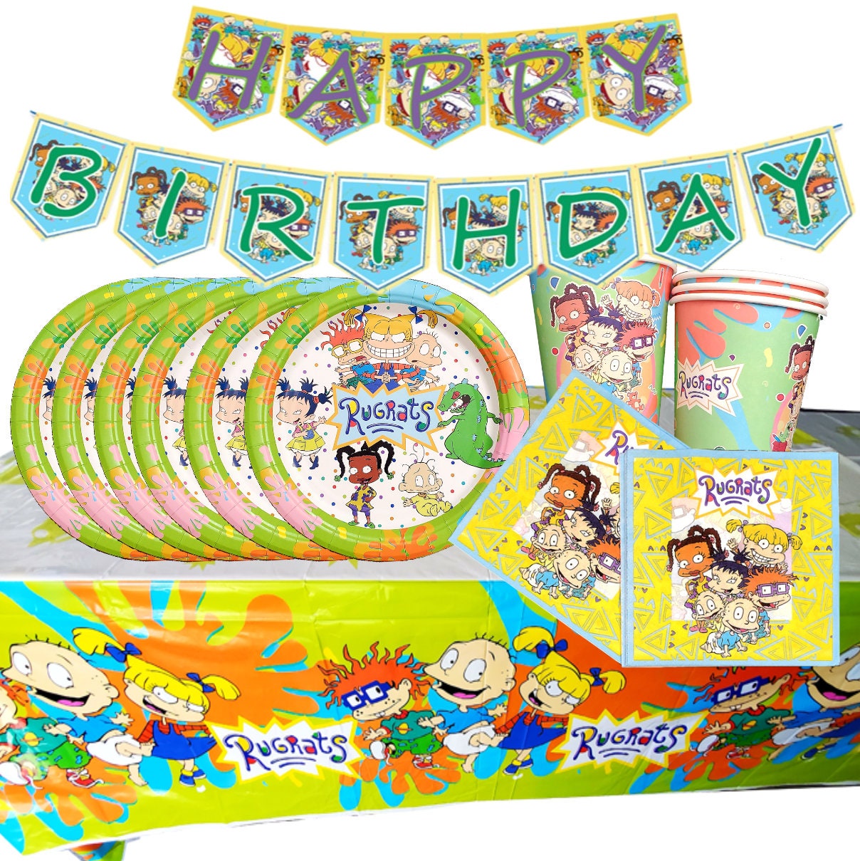 RUGRATS happy birthday party decoration theme idea supplies | Etsy