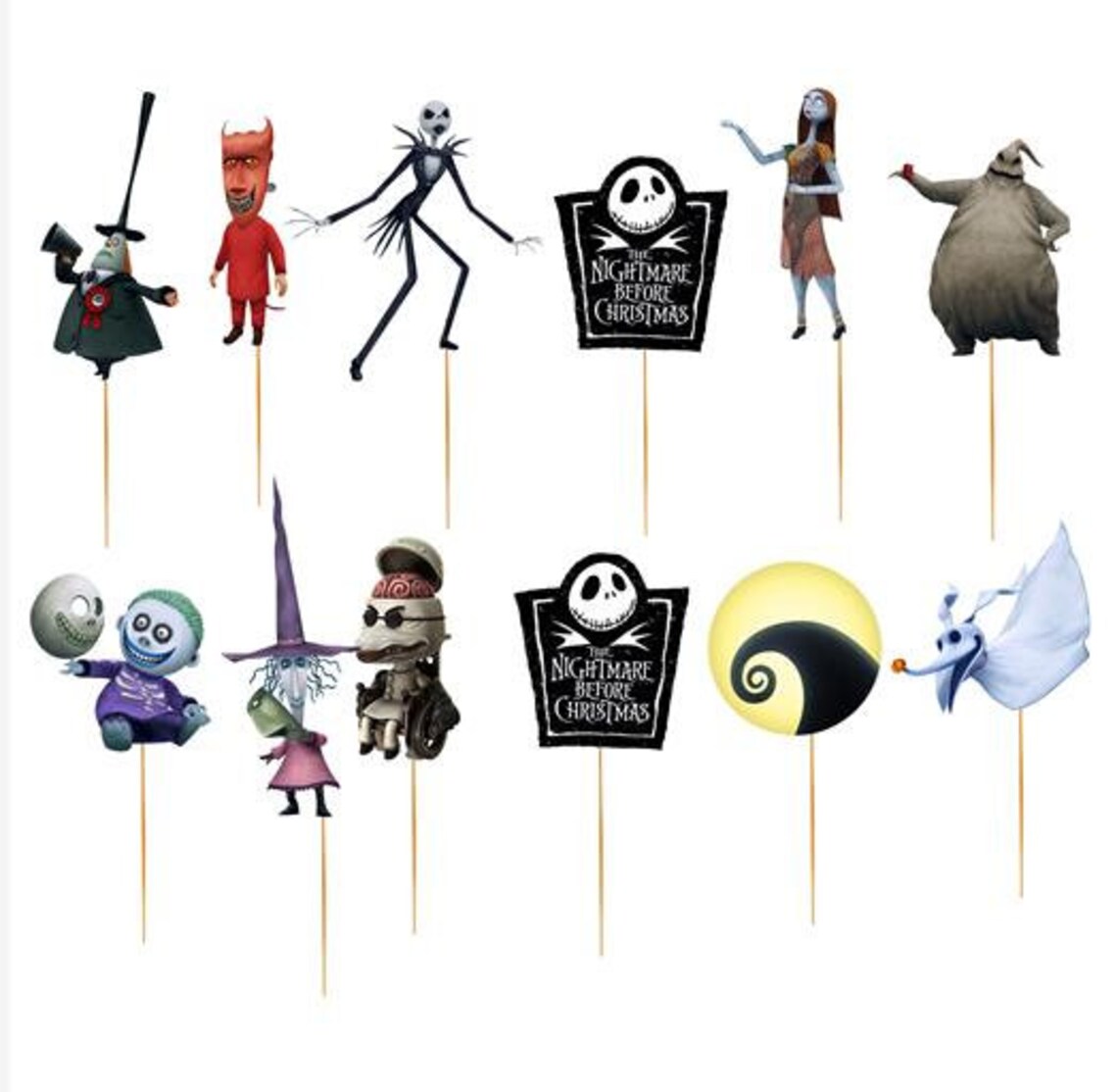 Halloween Jack Skellington Print happy birthday party Etsy