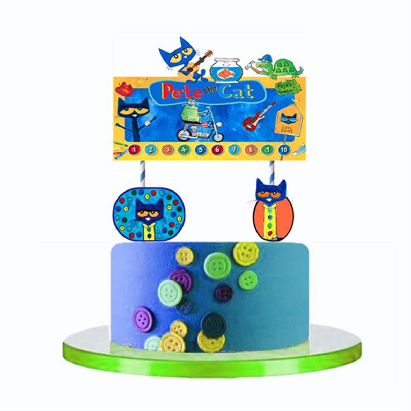 Pete the Cat happy birthday party decoration theme idea | Etsy