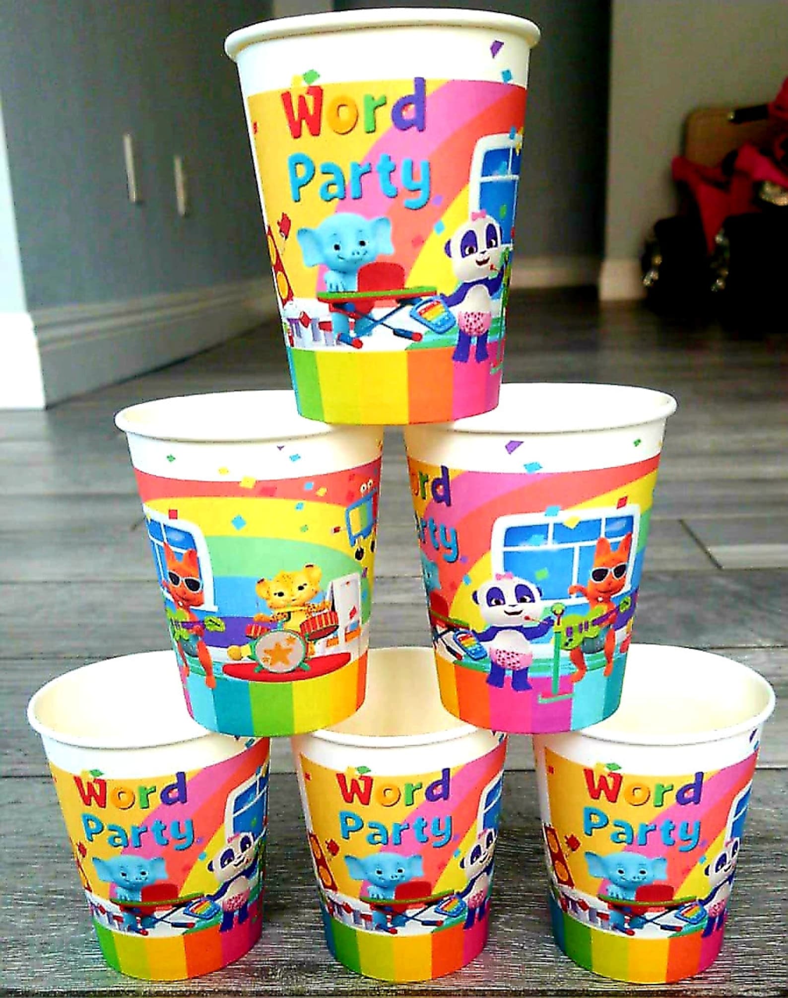 Word Party happy birthday party decoration theme idea supplies | Etsy