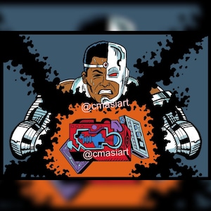 ZSJL Cyborg Tearing Motherboxes Print