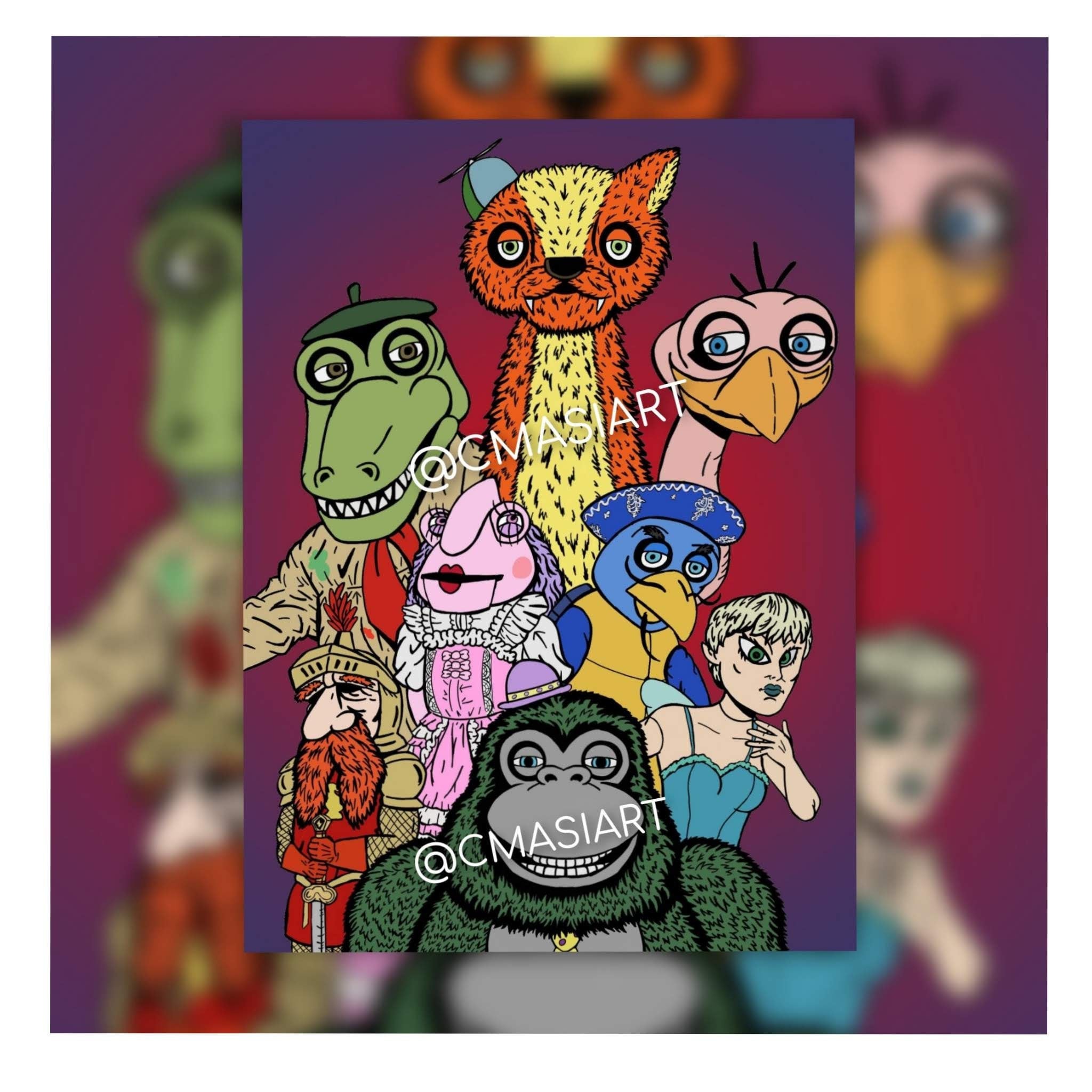 Willy's Wonderland Gang Art Print