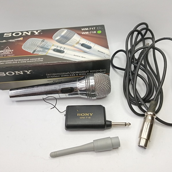 Micrófono inalámbrico profesional Sony WM-718 Micrófono dinámico Karaoke