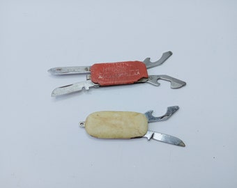 Small Pocket Folding Knives Openers File Collectible Travel Accessory Rare
